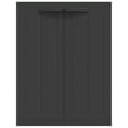 thumbnail image 6 of vidaXL Outdoor Storage Cabinet Black Polypropylene 38 x 14 x 65 in, 6 of 93