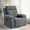 Light Grey, variant on DEALTOPS Power Recliner Glider Chair With 270 Degree Swivel,LED Light Side Arm,Storage Pockets USB Type C Charging Port Button Control Retractable Footrest Adjustable Backrest-Dark Grey