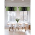 thumbnail image 3 of Dark Sea Green Black Ombre Kitchen Curtain Valances for Windows Farmhouse Short Curtains, Modern Gradient Abstract Art Rod Pocket Valance Curtain for Bedroom Cafe Living Room 60"x14", 3 of 8