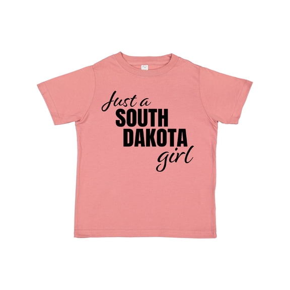 Inktastic Just a South Dakota Girl Born and Raised Girls Toddler T-Shirt