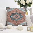 thumbnail image 3 of Boho Flower and Modern Paisley Floral Decorative Throw Pillow Covers - Vintage 20x20 Inch Set of 2 for Bohemian Homes, 3 of 7