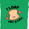 thumbnail image 4 of Inktastic I Loaf You a Lot with Cute Bread Clip Art Boys or Girls Baby Bodysuit, 4 of 5