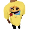 thumbnail image 1 of Playeras De Hombre Camiseta Informal De Verano De Manga Corta Con Cuello Redondo Y Estampado De Letras Y Caras Para Hombre, 1 of 5
