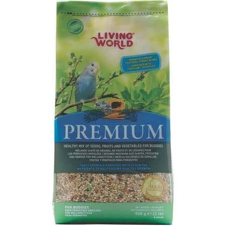 Living World Premium Mix For Budgies, 908 g (2 (Best Food For Budgies)