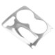 thumbnail image 1 of Cubierta de marco para portavasos de consola de acero inoxidable plateado para coche X204 2008-2015, 1 of 5