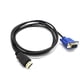 thumbnail image 3 of Cable adaptador Hdmi a Vga Adaptador Vga a Hdmi D-sub a monitor Hdmi Adaptador de 15 pines a HDMI macho a conector macho Vga Transmisor de cable Transmisor unidireccional oso de fresa  Hogar, 3 of 3