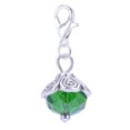 thumbnail image 1 of 20pcs Assorted Color Crystal Dangle Charms Pendant with Lobster Clasp Jewelry Making Accessory Fit Floating Locket Charms Necklaces Green, 1 of 6