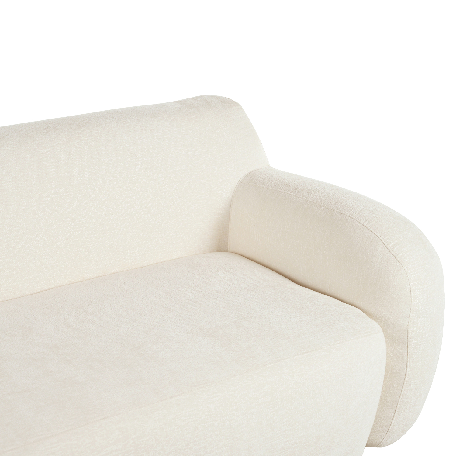 Harper & Bright Designs Modern Minimalist 3 Seater Sponge Couch, Comfy Floor Sofa for Living Room Apartment, Beige