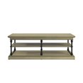 thumbnail image 6 of Weston Home Cabana Rectangular Storage Shelf Coffee Table, Ivory White, 6 of 6