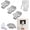 30pcs, variant on 10 Pack Drywall Repair Clips Kit,1/2 inch Drywall Fastener Clip with 20 Screws,Heavy-Duty Stainless Steel Professional Hole Repair Patch Kit for Wall,No-Stud Easy Drywall Repair Made Simple