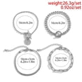 thumbnail image 3 of 4pcs Bracelets Simple Multi Layer Metal Chain Buckle Bracelet Bohemian Fashion Layered Bracelet, 3 of 4