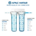 thumbnail image 5 of APEC Whole House 2-Stage Water Filtration System High Capacity Sediment and Carbon For Multi-Purpose, 5 of 5