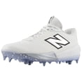 thumbnail image 5 of New Balance Men's Fuel Cell COMPv4 Low Molded Baseball Cleats White/Silver 7.5, 5 of 6
