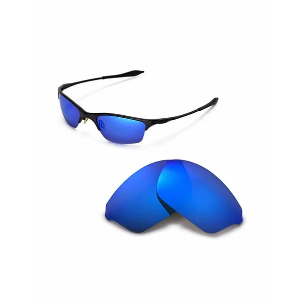 Walleva Ice Blue Polarized Replacement Lenses for Oakley Half Wire XL  Sunglasses