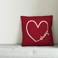 thumbnail image 2 of Creative Products Always Heart 20x20 Spun Poly Pillow, 2 of 2