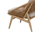 thumbnail image 6 of Christopher Knight Home Outdoor Rattan Lounge Chair with Removable Beige Cushions, Light Brwon, Set of 2, 6 of 11