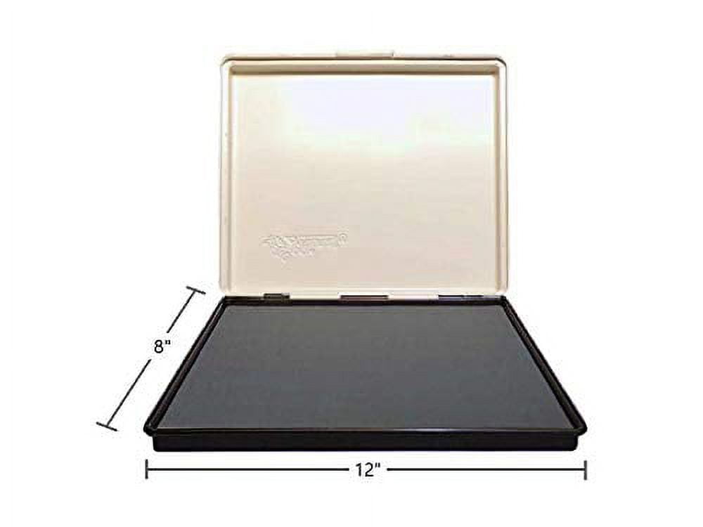 Infusion 8" x 12" Extra Large Industrial Stamp Ink Pad, Your Go to Large Stamp Ink Pad for Bright Color, Even Coverage and Durability, Gray Stamp Pad