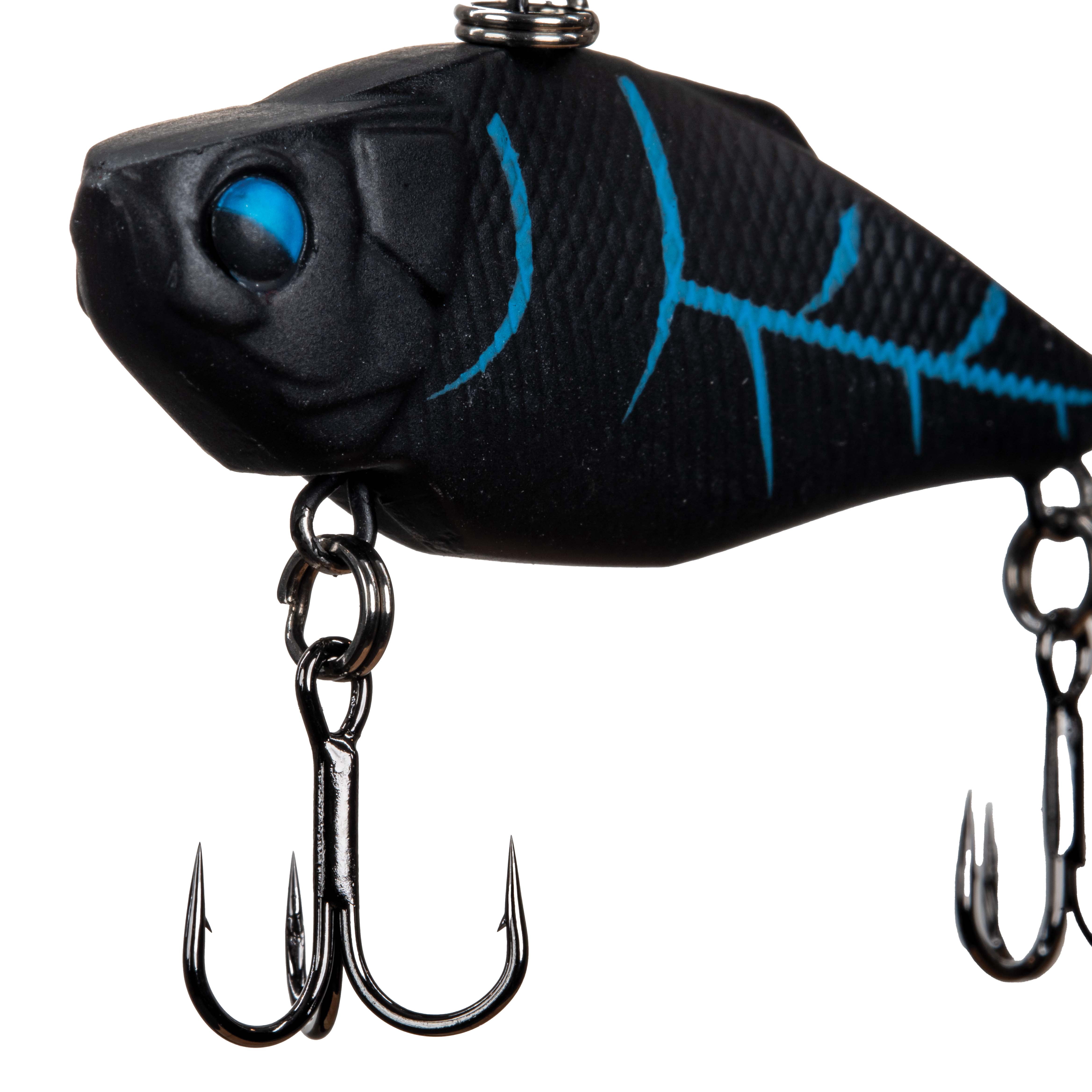 (3 pack) Ozark Trail Freshwater Rattle Fishing Lure, Nightwalker, 3/16 oz