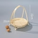 thumbnail image 4 of Cesta de frutas tejida a mano, cesta multiusos para alimentos, para cocina, cafetería y comedor. Una sola capa, 4 of 7