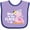 Lavender and Purple, variant on Inktastic New to the Flock Cute Baby Flamingo Boys or Girls Baby Bib
