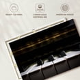 thumbnail image 6 of Elephant Stock Old Piano Keys Wall Art - Horizontal Canvas Wall Art - Living Room Wall Decor - Music Canvas - Black And Brown Decor - 39" x 26", 6 of 8