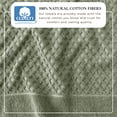 thumbnail image 3 of Great Bay Home Quick Dry Diamond Waffle 6 Piece Towel Set, Eucalyptus, 3 of 7
