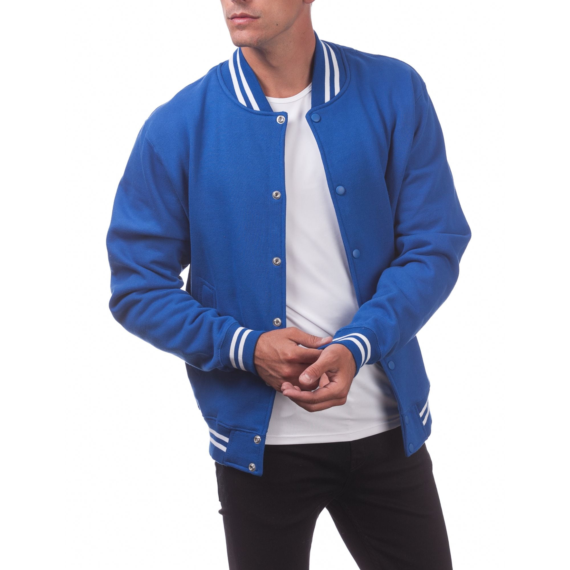 Pro Club Men's Varsity Fleece Baseball Jacket