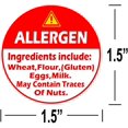 thumbnail image 2 of Red Allergen Warning Stickers Labels, 1.5 Inch Allergy Sticker for Cake,Grocery Stores, Restaurants, Food Trucks, delis,Fast Food, Medical, Food Service (500Pcs), 2 of 6