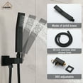 thumbnail image 4 of CASAINC 2-Function 10 in.Wall-Mounted Shower System in Matte Black, 4 of 11