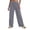 j118-Grey, variant on Casual Wide Leg Pants For Women Solid Color Drawstring Waist Palazzo Pants With Pockets Ladies Lightweight Breathable Trousers,S