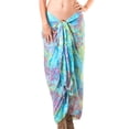 thumbnail image 4 of HAPPY BAY Women's Beachwear Summer Beach Wrap Bikini Wraps Sarong Swimwear Swim Cover up Skirt Bathing suit Swimsuit Pareo Coverups for Women One Size Arctic, Leaves, 4 of 5