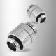 thumbnail image 3 of Latón G1 4 Hilos, Adaptador De Tubo Para Computadora 45 Grad G1 4 De Enfriamiento De Agua Giratorio De 360 ​​​​grados Plata, 3 of 7
