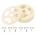 thumbnail image 1 of UPOUART 6Jgo Clips Metálicos Para Asiento De Con Flor De Ciruelo Y Fijadores Plásticos Duraderos, 1 of 7