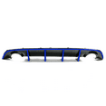 thumbnail image 3 of Ikon Motorsports Compatible with 15-23 Dodge Charger SRT OE Style Rear Diffuser with Blue Reflective Tape, 3 of 8