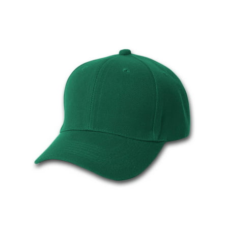 12 New Magic Headwear Plain Forest Green Adjustable Closure Wholesale Hats