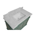 thumbnail image 3 of Elizabeth 42" Bathroom Vanity with Sage Green Cabinet and Carrara Marble Top, 3 of 6