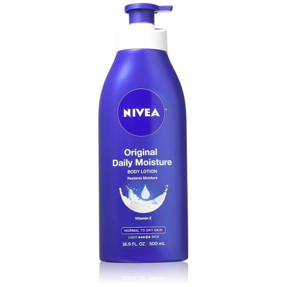 Nivea Lotion Original Daily Moisture 16.9 Ounce Pump (Normal to Dry Skin) (500ml) (2 Pack) C51