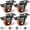 4-3" 4pack, variant on 4" Caster Wheels Casters Set Of 4 Heavy Duty - Orange Polyurethane Castors Top Plate Swivel 4-pack Industrial With Locking Forniture And Workbench