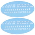 thumbnail image 2 of Warning Sign, Convenient 2 Sets Warning Wall Sticker, Durable For Restaurants Supermarkets, 2 of 8