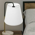thumbnail image 4 of WRITWAA Simple White Fabric Lamp Shade Household Light Cover Compact Sturdy Design for Bedroom, 4 of 5