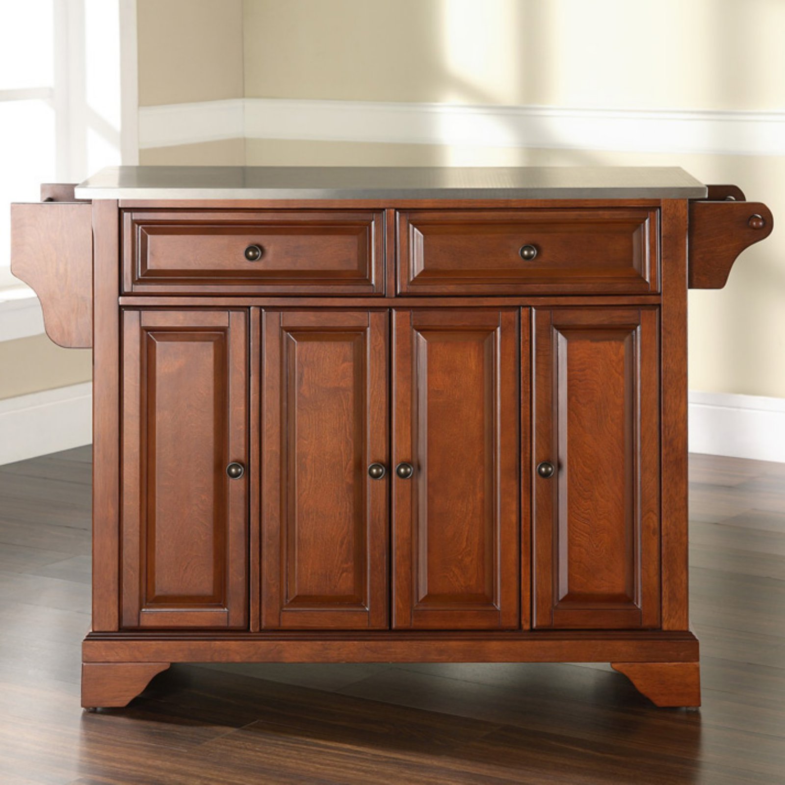 Crosley Furniture LaFayette Stainless Steel Top Kitchen Island
