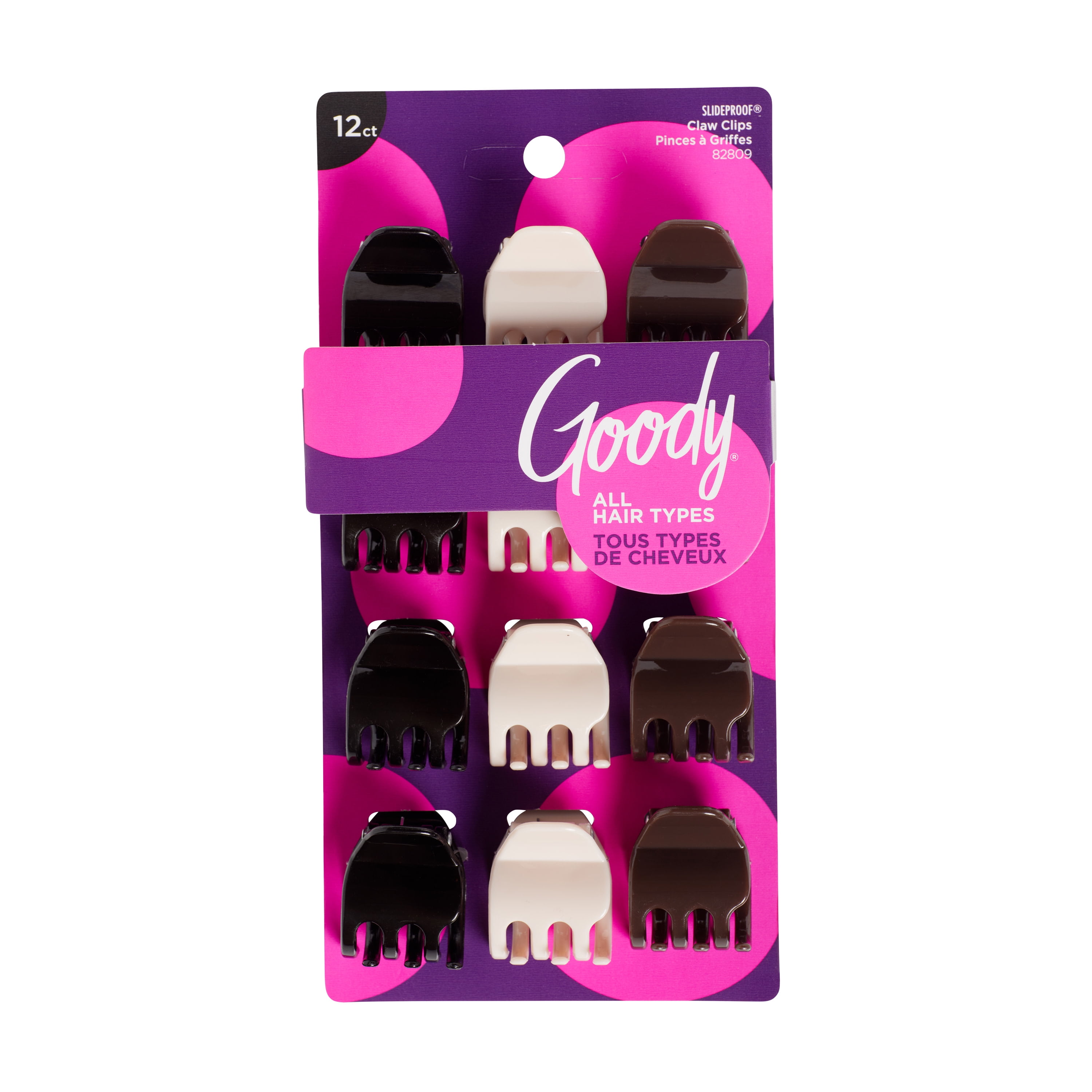 (3 pack) Goody Claw Clips Mini 12Ct Slideproof?? Grip, All Hair Types