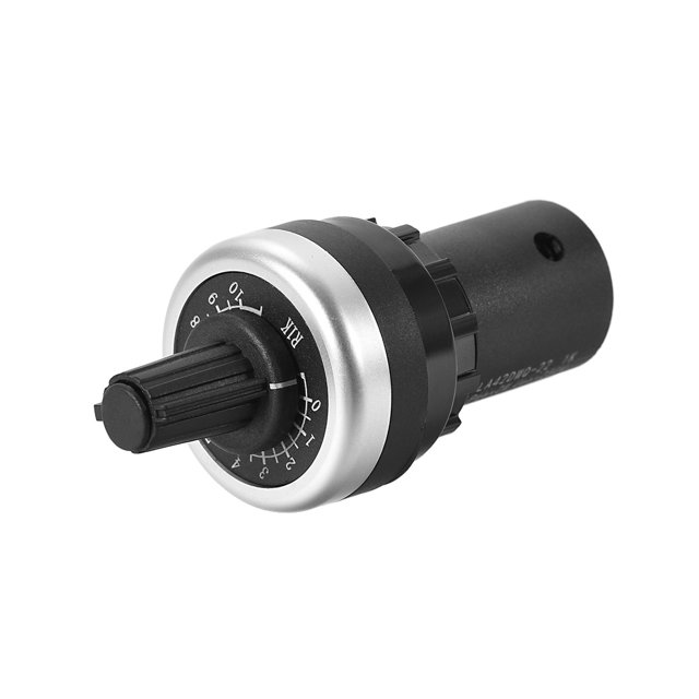 Unique Bargains 1Pcs 22mm 1K ohm Governor Rotary Potentiometer Inverter Converter Resistance Variable Frequency Converter Speed