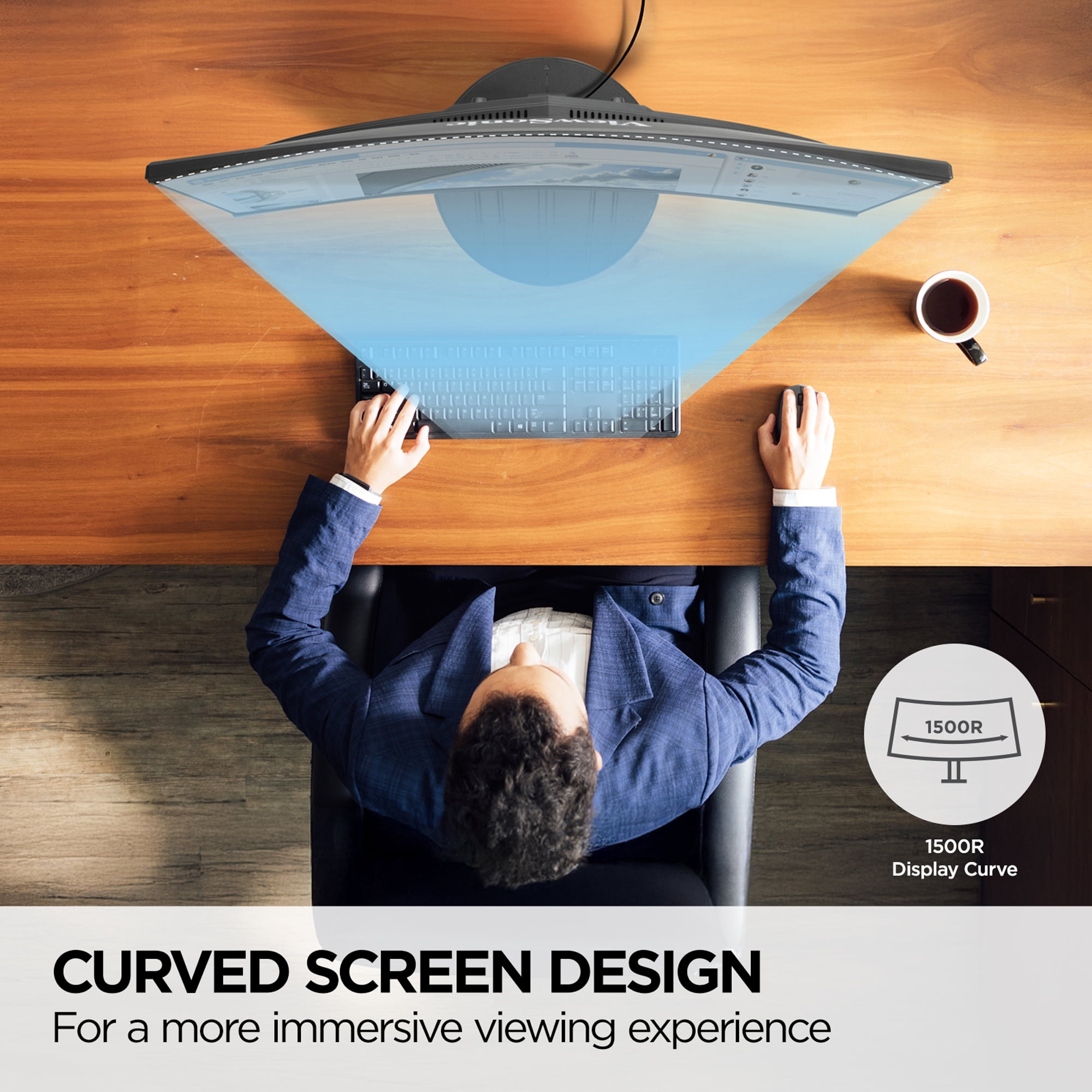 ViewSonic VA2416C 24" 1080p FHD Curved Monitor