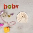 thumbnail image 3 of ESASSALY Turban Hat for Baby Infant Cap Hats Cute Bear Soft Cute Nursery Beanie, 3 of 6