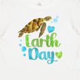 thumbnail image 4 of Inktastic Earth Day Sea Turtle and Hearts Boys or Girls Baby T-Shirt, 4 of 5