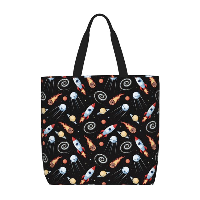 Xecao Space Rocket forReinforced Shoulder Tote Bag Scratch-Proof Design Spacious Organizer Crossbody Carry Daily Commute Must-Have