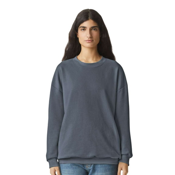 American Apparel Unisex Fleece Crewneck Long Sleeve Sweatshirt, 70 US Cotton/30 Polyester Winter Sweaters (Asphalt , S)