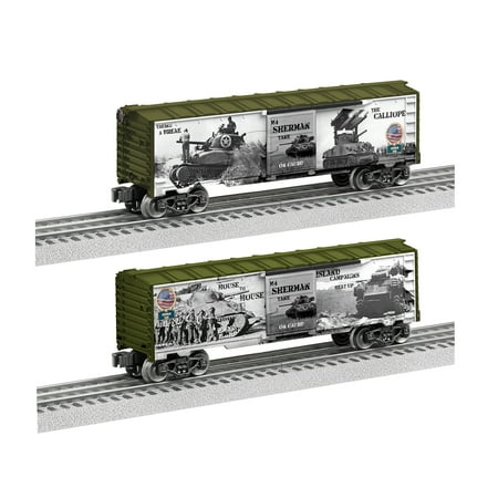 Lionel O Gauge WWII Sherman Tank Electric Train Boxcar, Model Train Rolling Stock