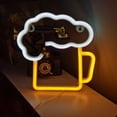 thumbnail image 4 of Letreros de neón en forma de cerveza, decoraciones de verano, luces de neón LED para decoración de pared, luces nocturnas operadas por batería/USB, lámpara de vino para Bar, 4 of 5